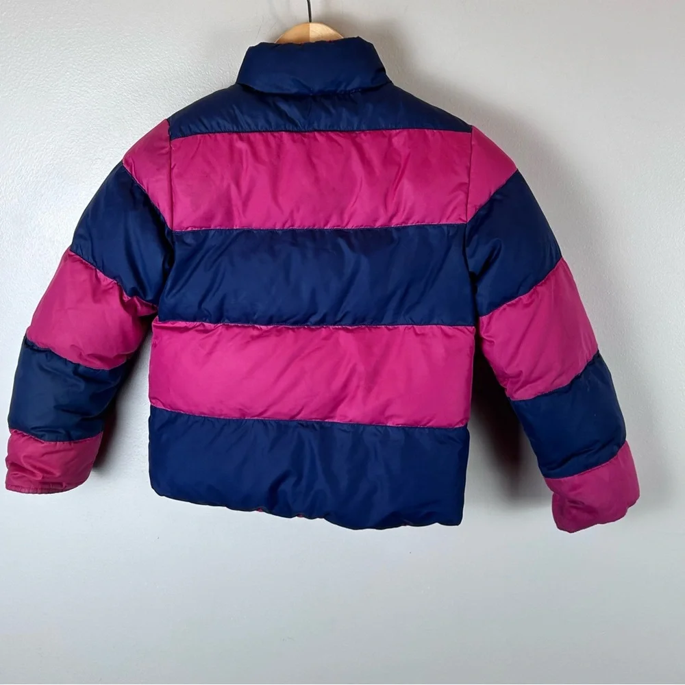 Vtg 90s Ralph Lauren Down Puffer Jacket‎ Girls Small Reversible Pony Crested